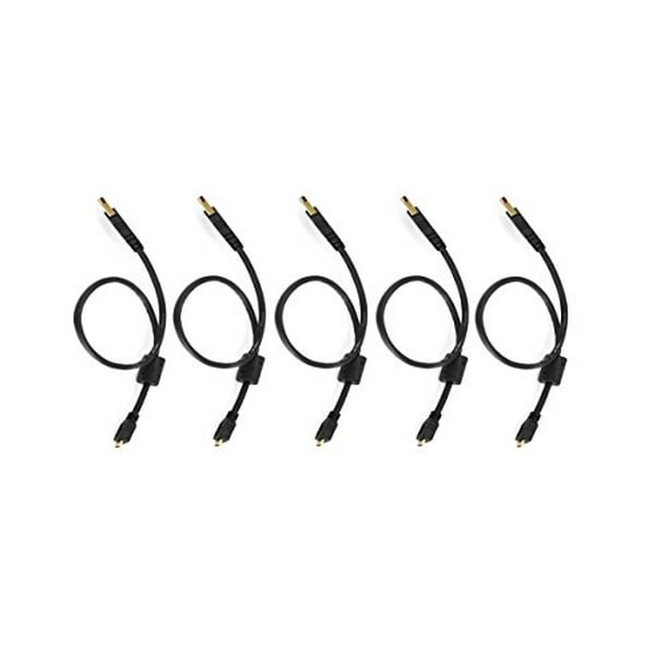 White 1.5 Feet Gold Plated eDragon 5 Pack USB 2.0 A Male to Mini-B 5pin Male 28/24AWG Cable with Ferrite Core White 1.5 Feet Gold Plated eDragon 5 Pack USB 2.0 A Male to Mini-B 5pin Male 28/24AWG Cable with Ferrite Core